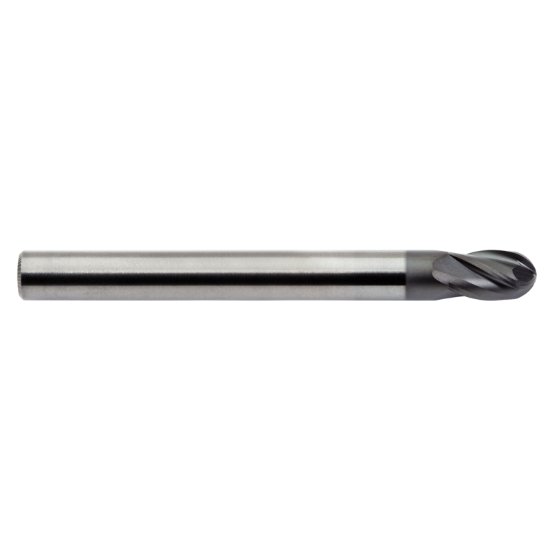 Picture of M.A. Ford 16515620GX Dia 5/32 SH 0.1875 LOC 0.3750 OAL2.00 End Mill Standard Flute Standard Helix Carbide Gemx Single End Ball NoseBall TuffCut® GP